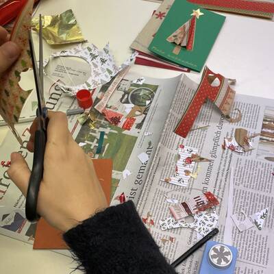 Die Karten wurden in Handarbeit gefertigt. 